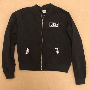 Pink long sleeved windbreaker